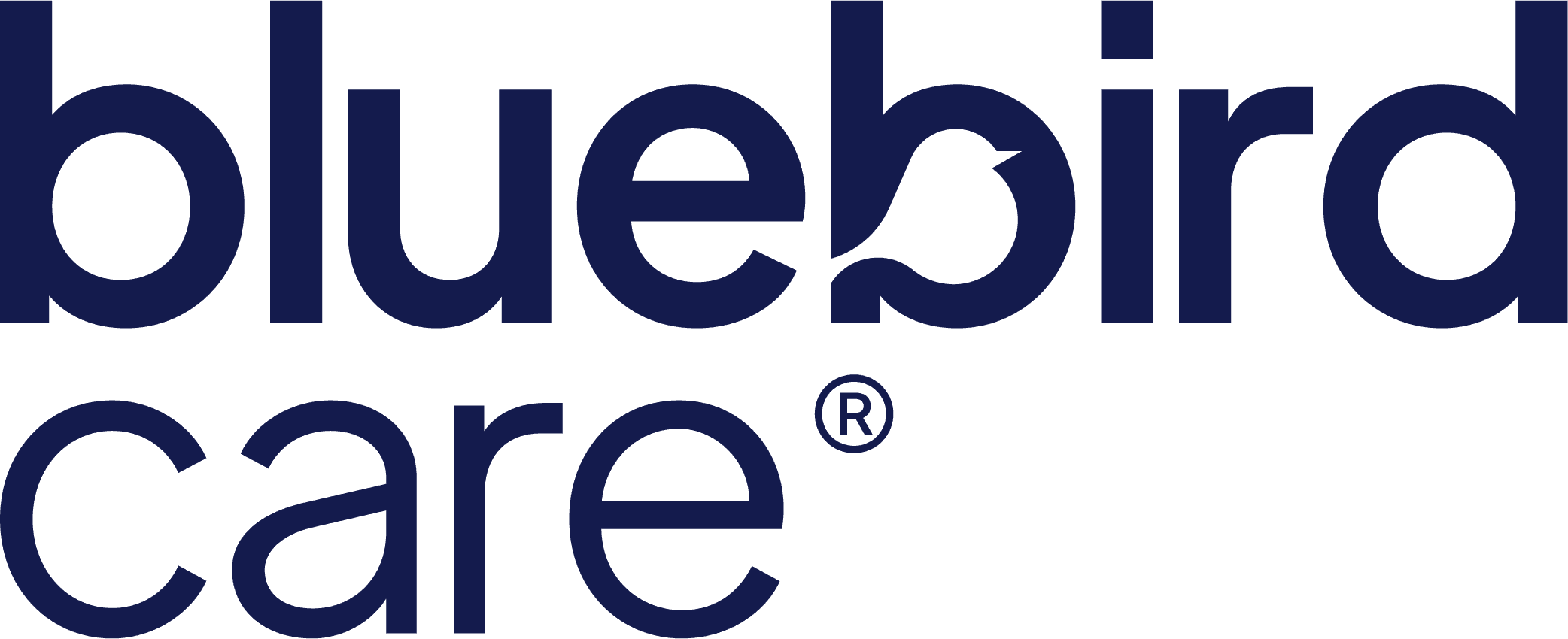 Bluebird Care logo in dark blue RGB format
