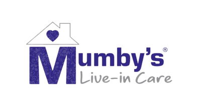 Mumby's Live-In Care logo on a transparent background